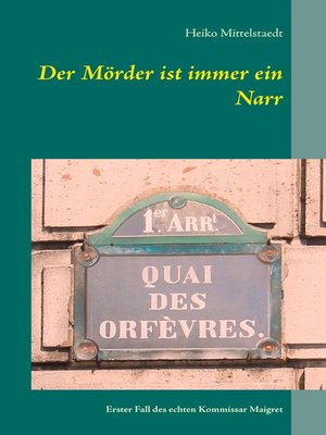 cover image of Der Mörder ist immer ein Narr